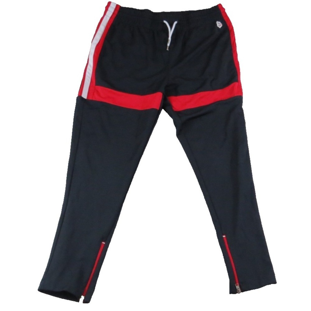 VTG 90s Southpole Track Pants Men 3XL Black Red Ankle Zip Y2K Streetwear Hip Hop